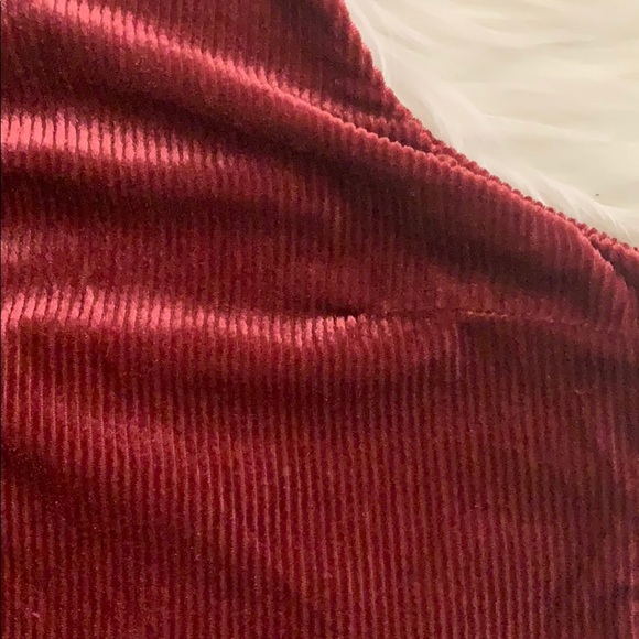 Out From Under Brown Corduroy Sleeveless Crop Top - Picture 2 of 4